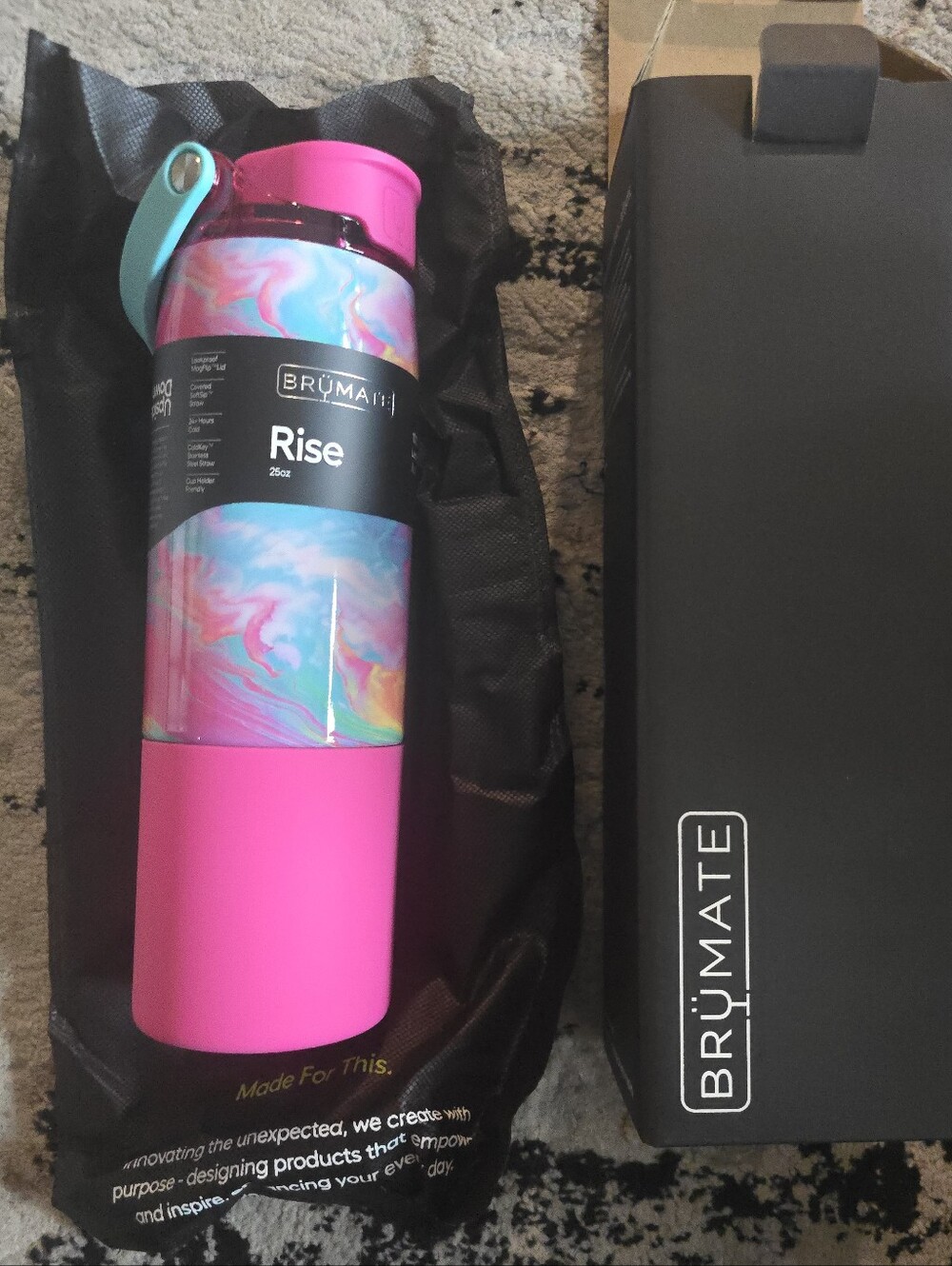 Brumate Rise 25oz Rainbow Swirl New In Box